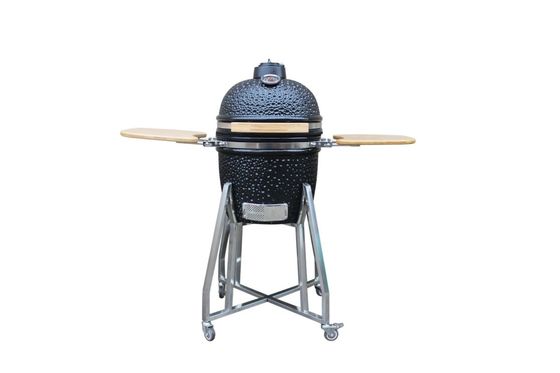 لون أسود لامع 39 سم 15 بوصة Kamado Grill أدوات المطبخ والفحم