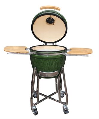 أدوات المطبخ Kamado Grill 48 سم 18 بوصة الكل في واحد اللون الأخضر