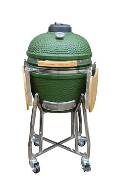 أدوات المطبخ Kamado Grill 48 سم 18 بوصة الكل في واحد اللون الأخضر