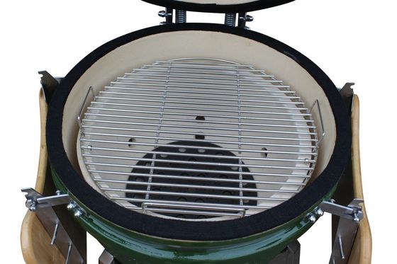 أدوات المطبخ Kamado Grill 48 سم 18 بوصة الكل في واحد اللون الأخضر